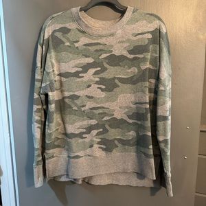 Camouflage Crew Neck Sweater